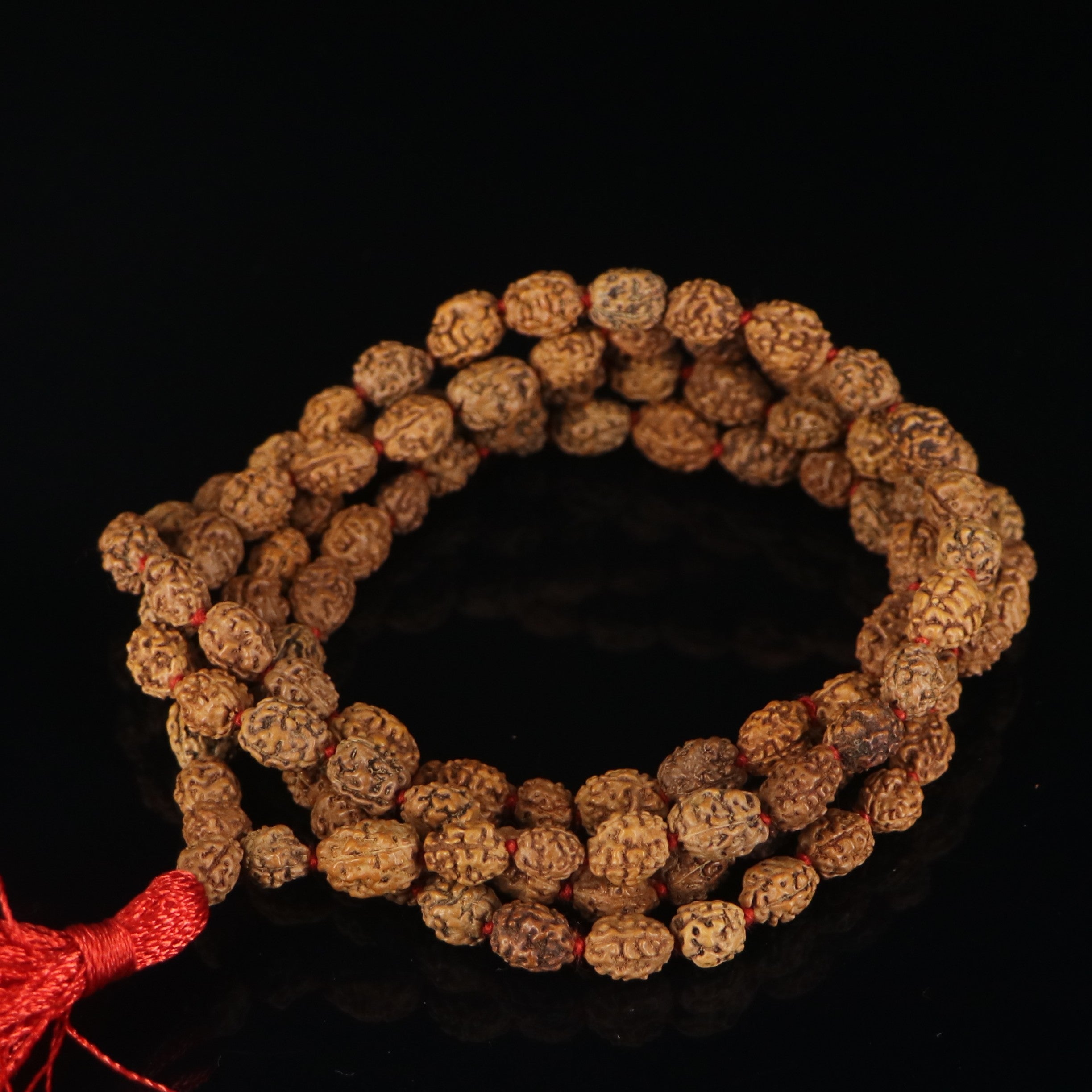 3 Mukhi Rudraksha Mala