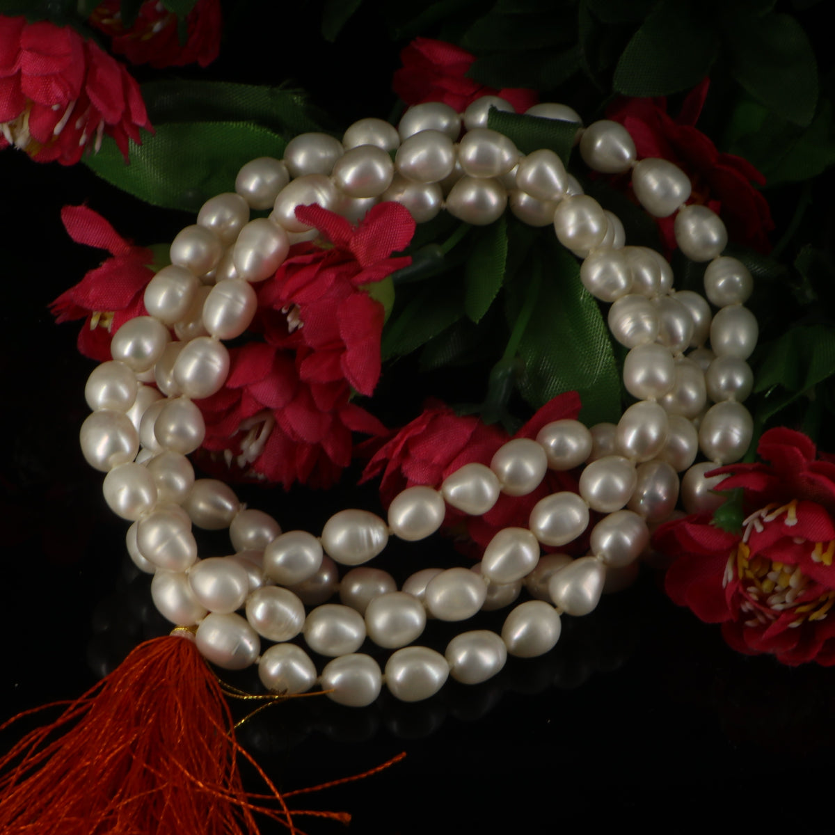 Oval Pearl Mala