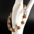 Rudraksha Spatika Bracelet