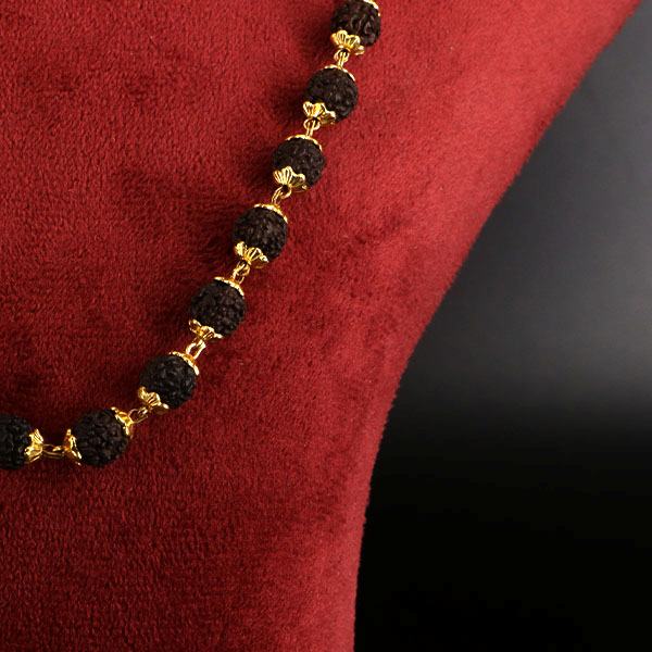 5 Mukhi Rudraksha Mala (Bentex Capping)