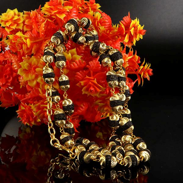 5 Mukhi Rudraksha Mala (Bentex Capping)