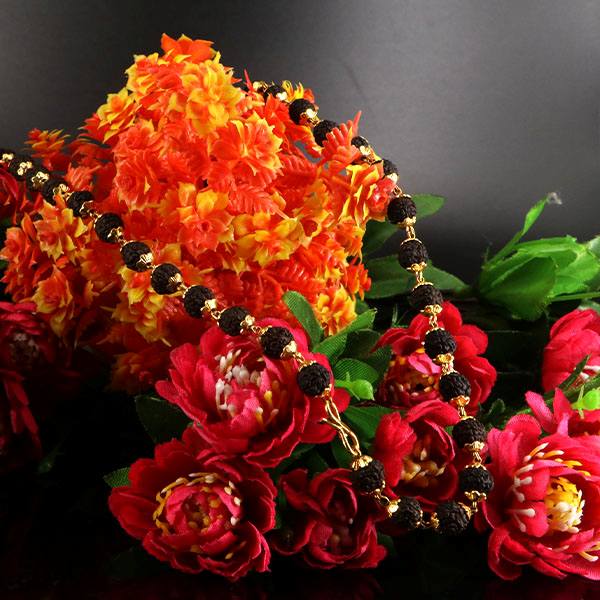 5 Mukhi Rudraksha Mala (Bentex Capping)