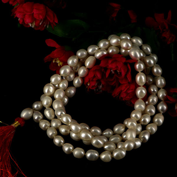 Oval Pearl Mala